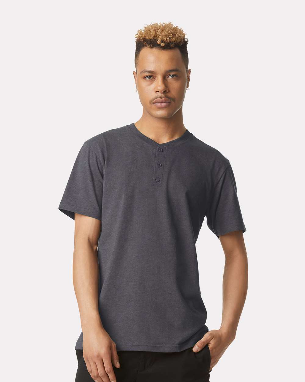 American Apparel - CVC Henley Tee - 2004CVC