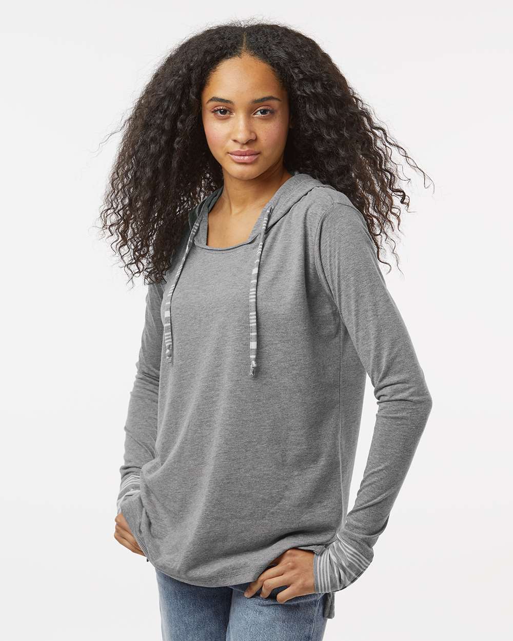 MV Sport - Women's Heathered Jersey Hooded Tunic - W19439