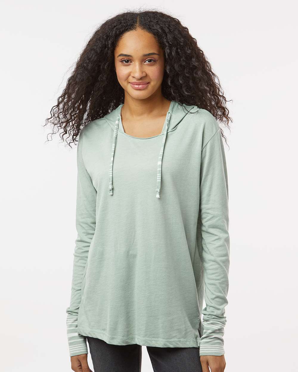 MV Sport - Women's Heathered Jersey Hooded Tunic - W19439