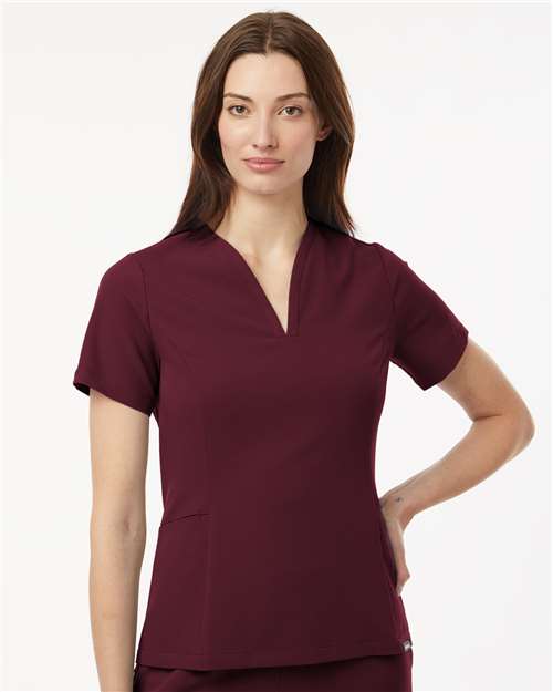 Jaanuu - Women's Calix Fit & Flare Scrub V-Neck Top - W10003