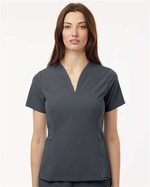 Jaanuu - Women's Calix Fit & Flare Scrub V-Neck Top - W10003