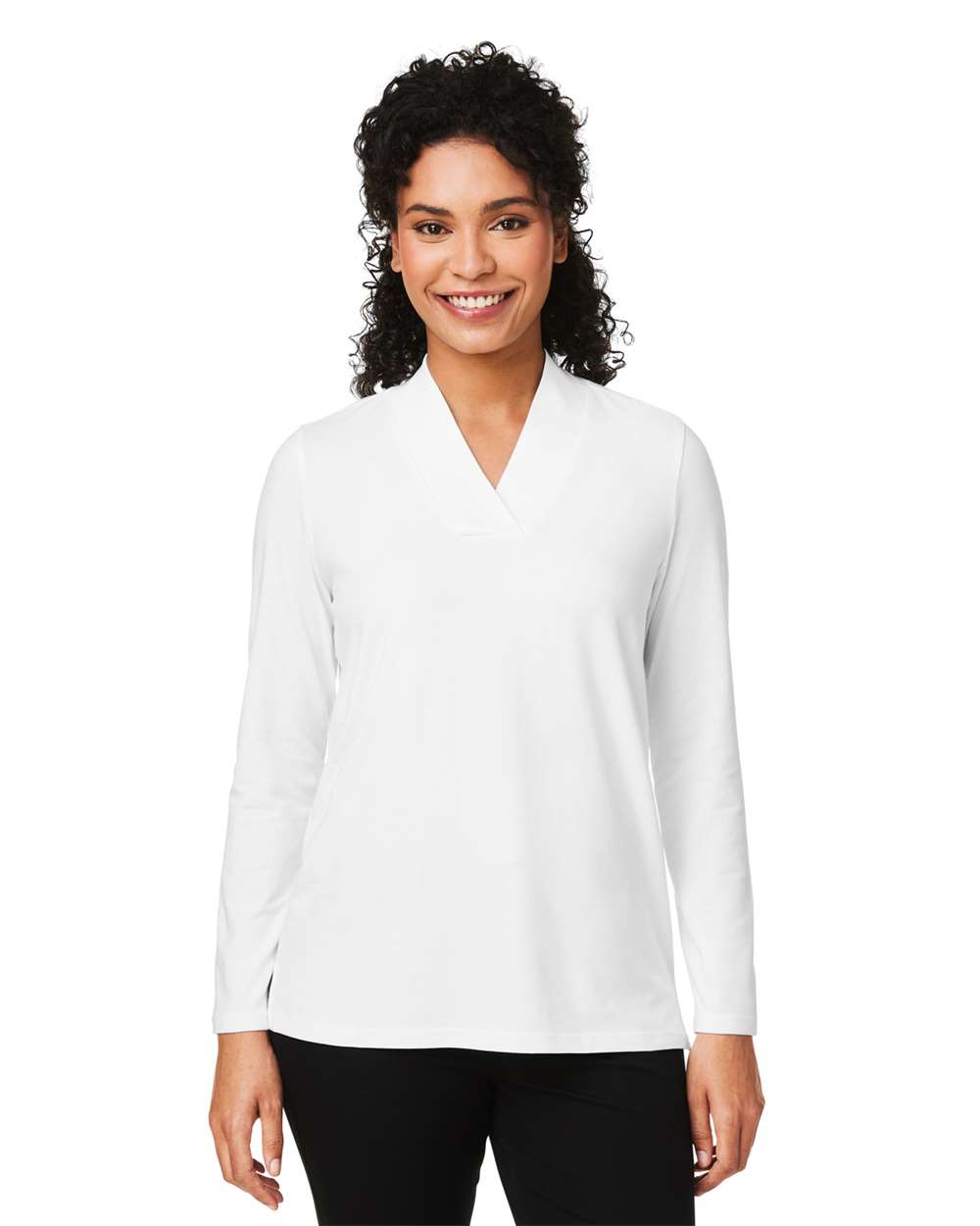 Devon & Jones - Women's Raleigh Shawl Collar Knit Top - DP121W