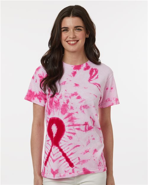 Dyenomite - Awareness Ribbon Tie-Dyed T-Shirt - 200AR