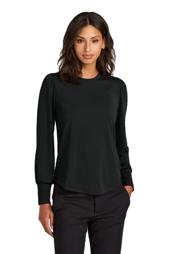 Mercer+Mettle® Women’s Stretch Jersey Long Sleeve Blouson Top