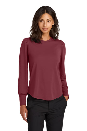 Mercer+Mettle® Women’s Stretch Jersey Long Sleeve Blouson Top