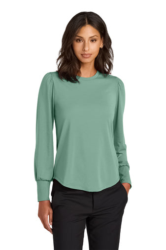 Mercer+Mettle® Women’s Stretch Jersey Long Sleeve Blouson Top