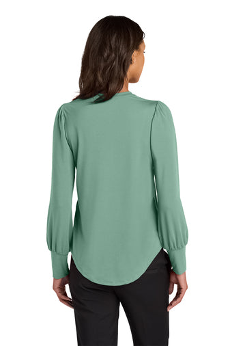 Mercer+Mettle® Women’s Stretch Jersey Long Sleeve Blouson Top