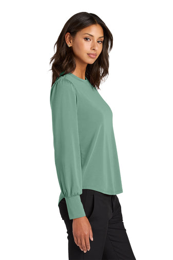 Mercer+Mettle® Women’s Stretch Jersey Long Sleeve Blouson Top