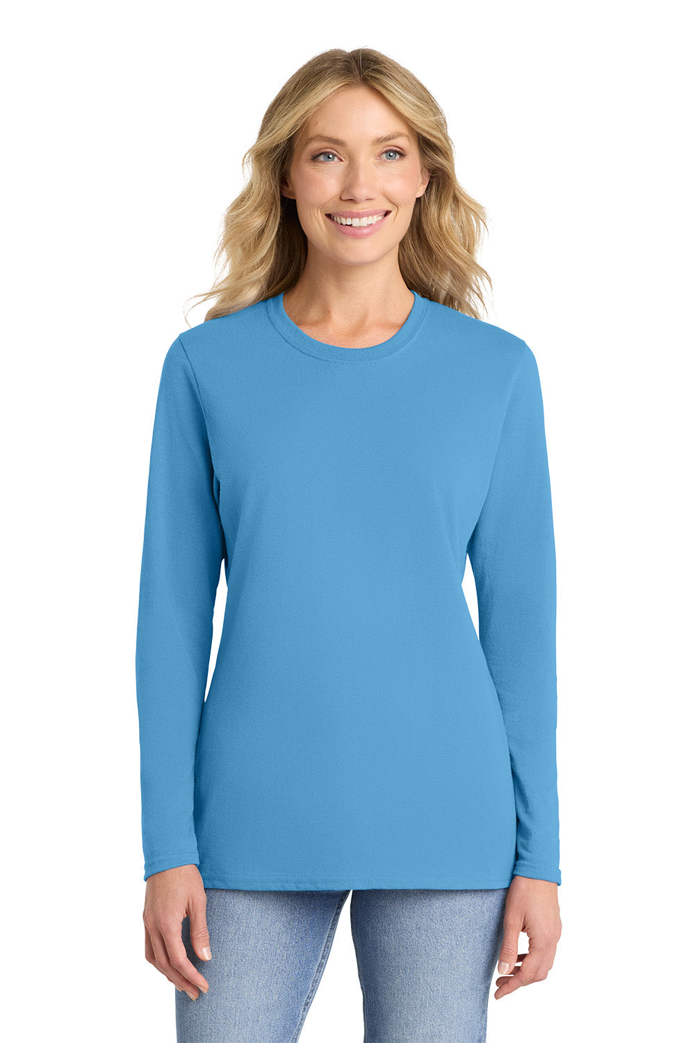 Port & Co™ Women's Long Sleeve Core Cotton Tee
