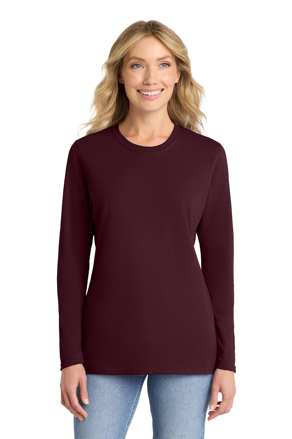 Port & Co™ Women's Long Sleeve Core Cotton Tee