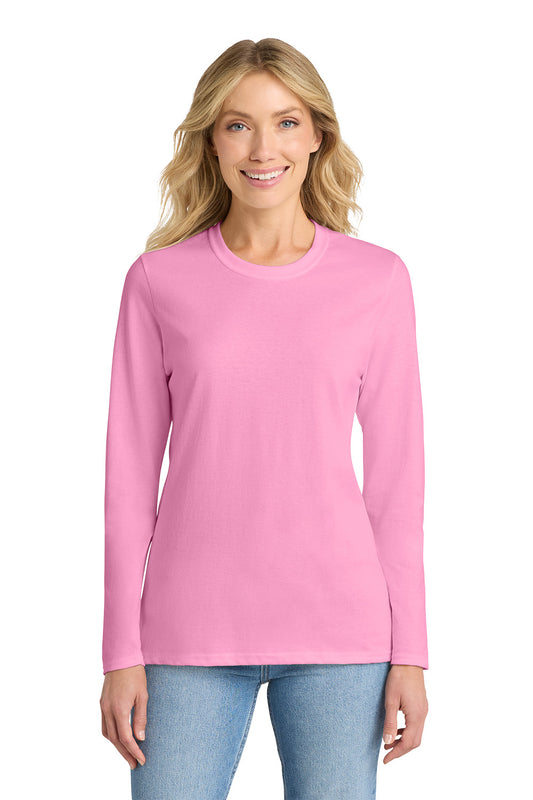 Port & Co™ Women's Long Sleeve Core Cotton Tee