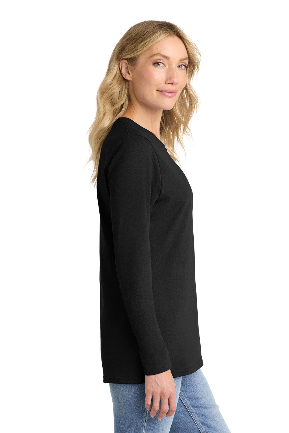 Port & Co™ Women's Long Sleeve Core Cotton Tee