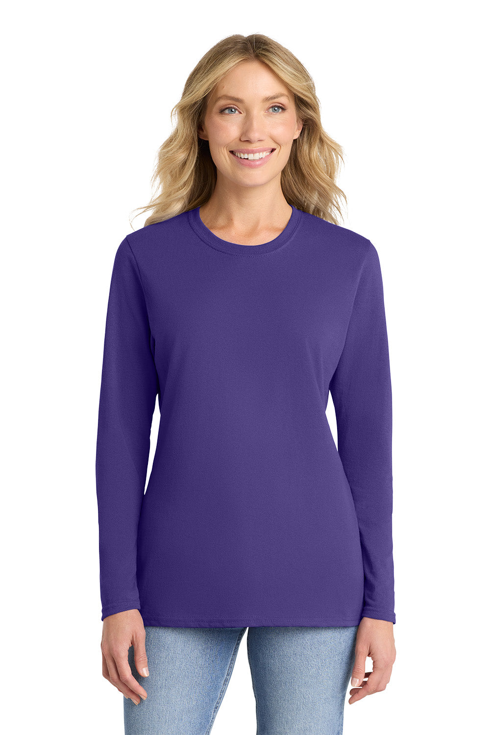 Port & Co™ Women's Long Sleeve Core Cotton Tee