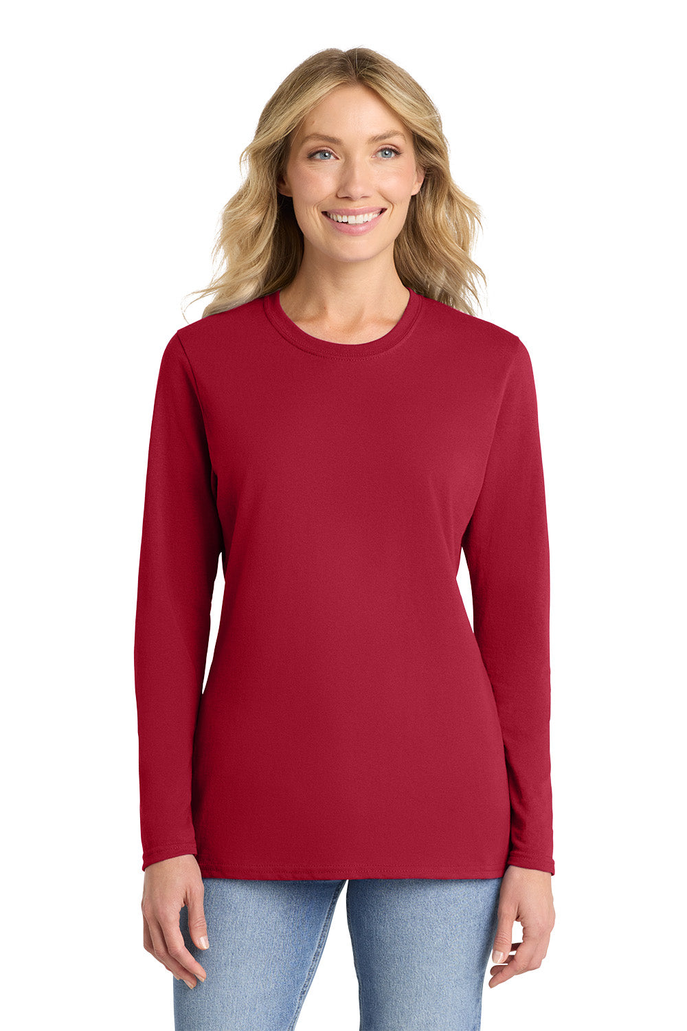 Port & Co™ Women's Long Sleeve Core Cotton Tee