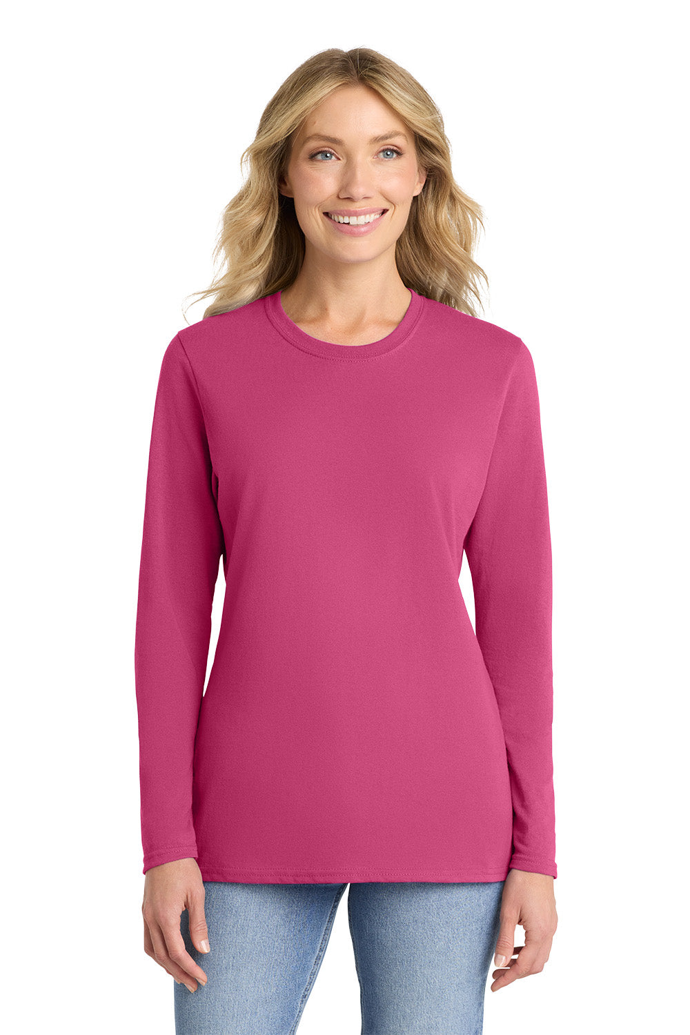 Port & Co™ Women's Long Sleeve Core Cotton Tee