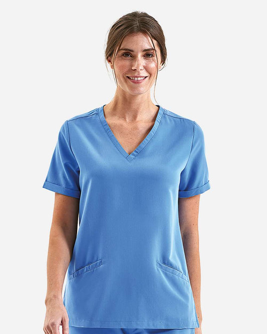 Women's Invincible V-Neck Stretch Scrub Top