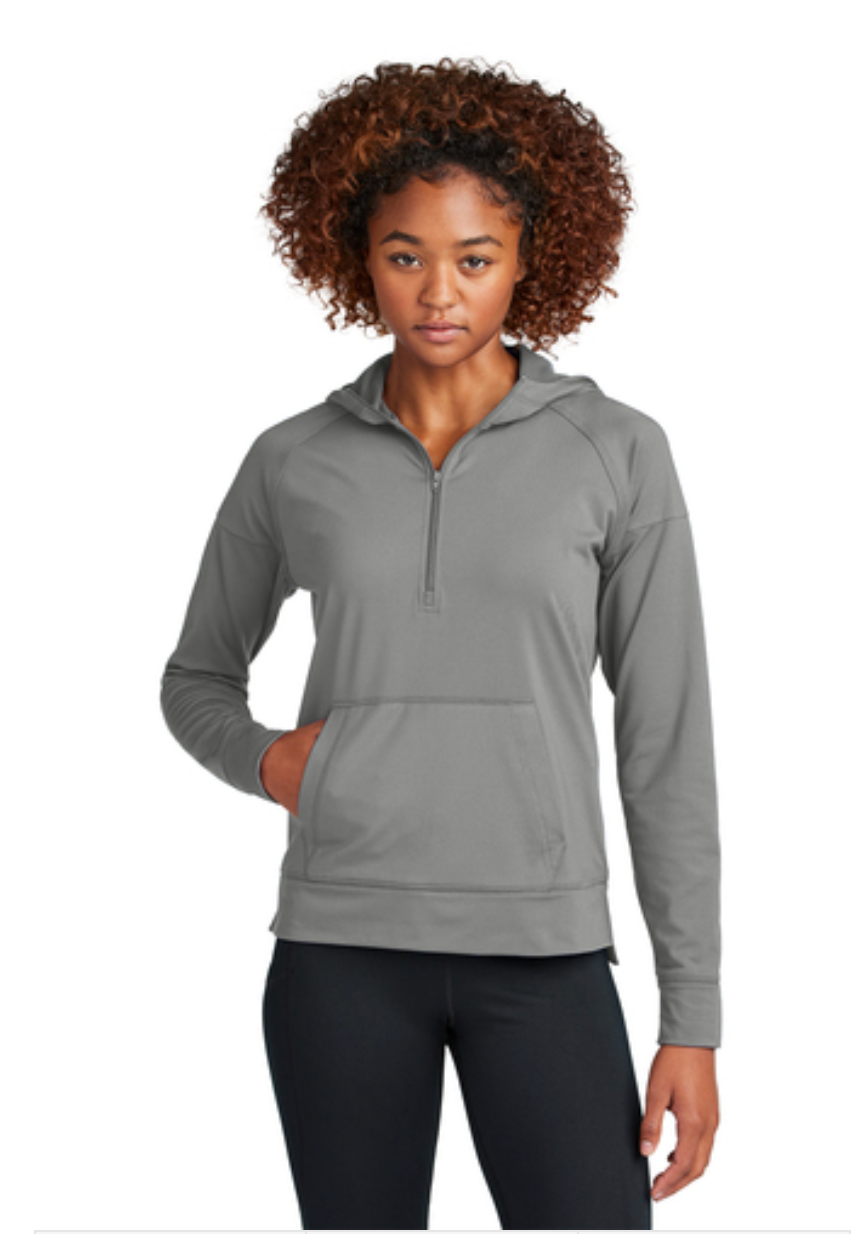 Sport-Tek® Ladies Sport-Wick® Stretch 1/2-Zip Hoodie