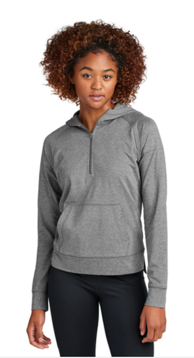 Sport-Tek® Ladies Sport-Wick® Stretch 1/2-Zip Hoodie