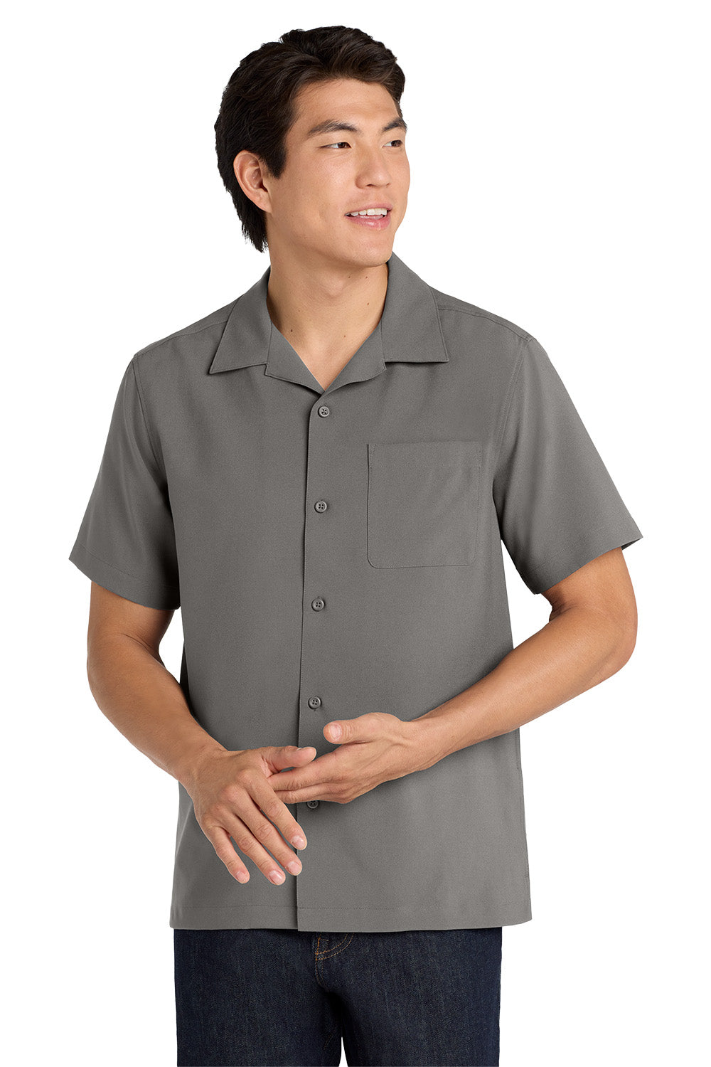 OVERSTOCK-Port Authority ® Short Sleeve Performance Staff Shirt