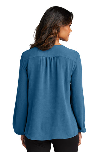 Port Authority® Ladies Textured Crepe Blouse
