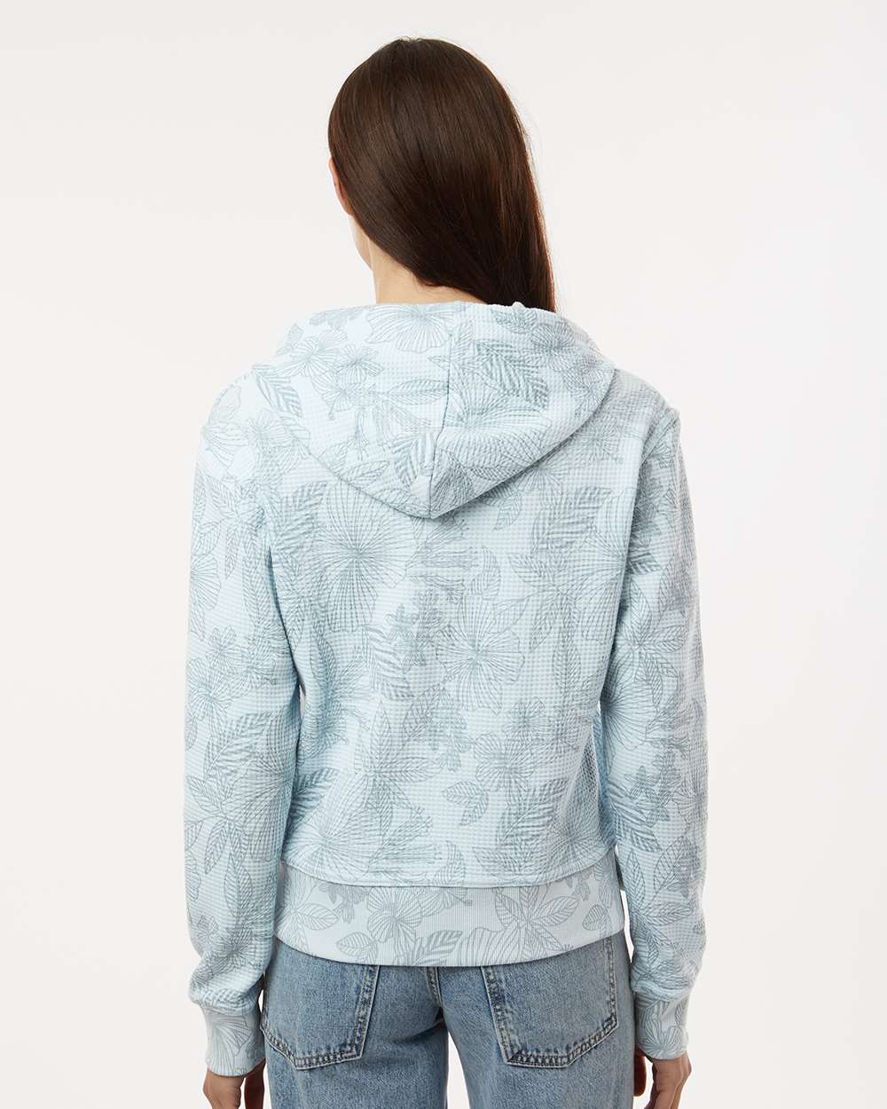 MV Sport - Women's Maddie Floral Print Hooded Sweatshirt - W24105