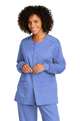 WonderWink® Unisex WorkFlex™ Snap-Front Scrub Jacket