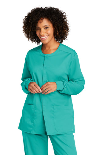 WonderWink® Unisex WorkFlex™ Snap-Front Scrub Jacket