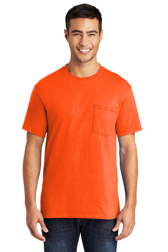 SALE! ONLY 1 LEFT! XL Port & Company® Core Blend Pocket Tee