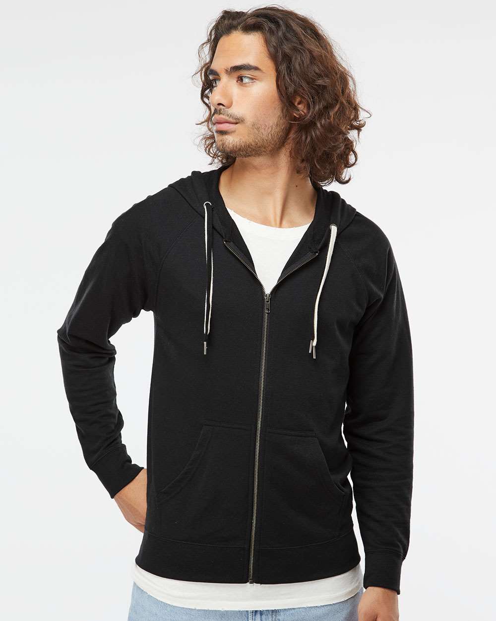 Independent Trading Co. - Icon Unisex Lightweight Loopback Terry Full-Zip Hooded Sweatshirt - SS1000Z