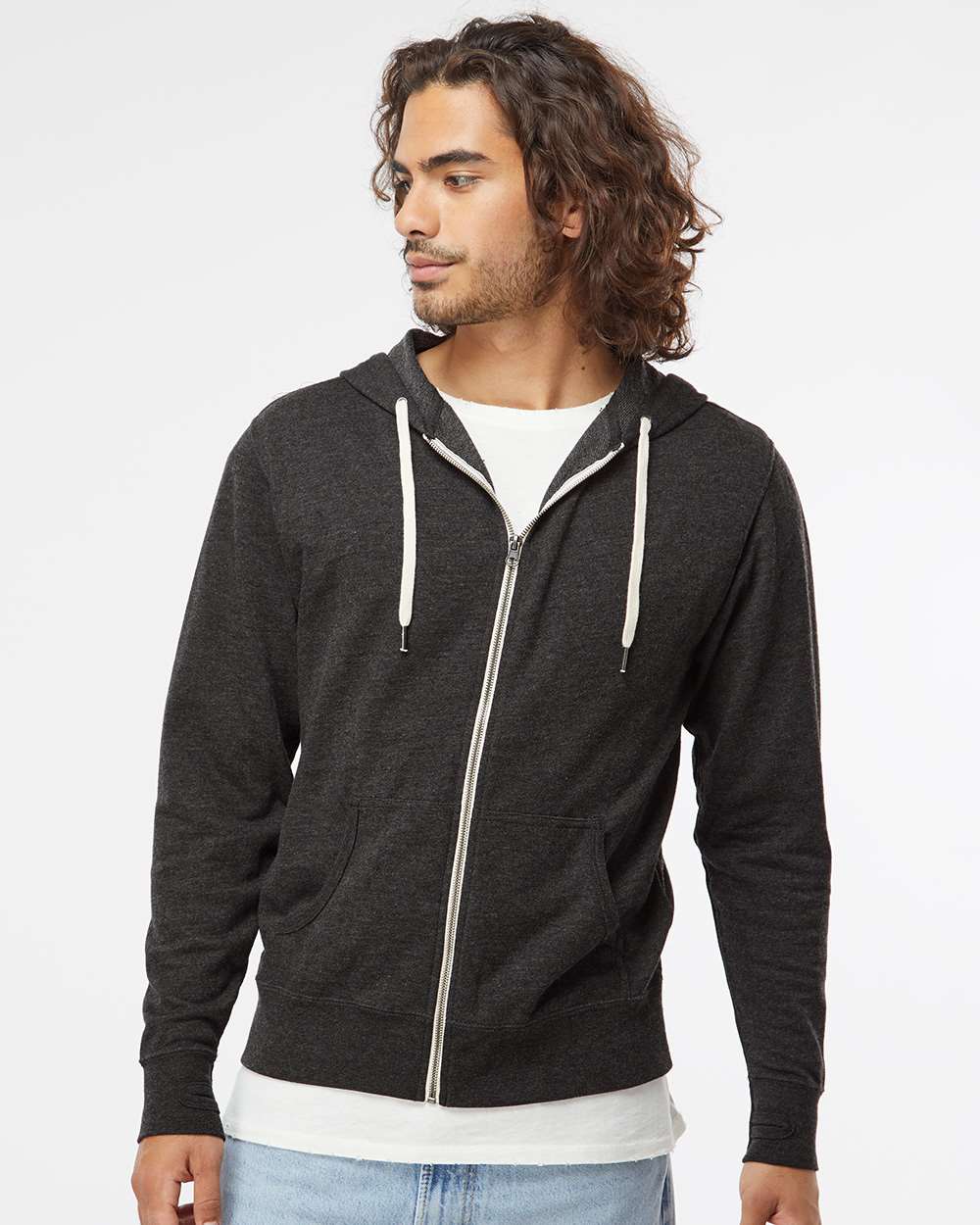 Independent Trading Co. - Icon Unisex Lightweight Loopback Terry Full-Zip Hooded Sweatshirt - SS1000Z