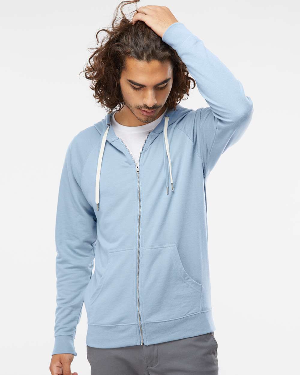 Independent Trading Co. - Icon Unisex Lightweight Loopback Terry Full-Zip Hooded Sweatshirt - SS1000Z