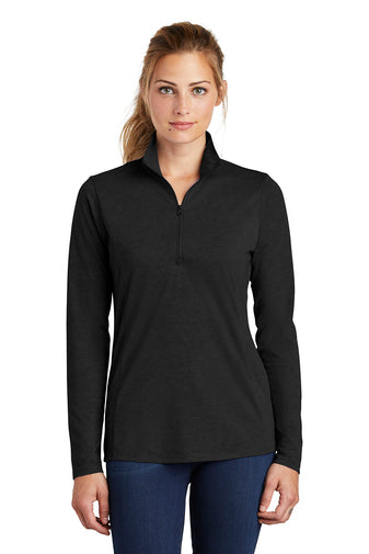 Sport-Tek ® Ladies PosiCharge ® Tri-Blend Wicking 1/4-Zip Pullover