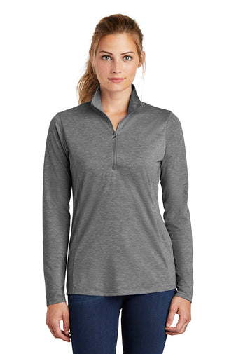 Sport-Tek ® Ladies PosiCharge ® Tri-Blend Wicking 1/4-Zip Pullover