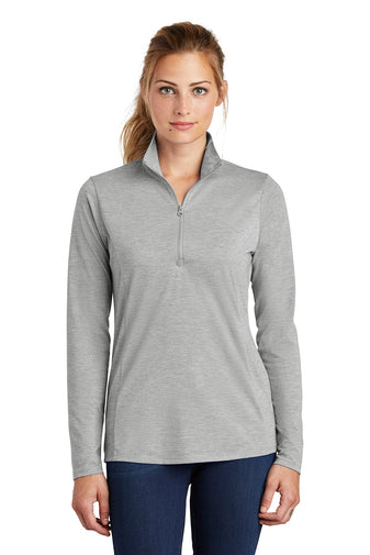 Sport-Tek ® Ladies PosiCharge ® Tri-Blend Wicking 1/4-Zip Pullover