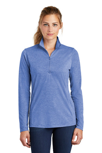 Sport-Tek ® Ladies PosiCharge ® Tri-Blend Wicking 1/4-Zip Pullover