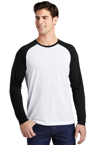 Sport-Tek ® PosiCharge ® Long Sleeve Tri-Blend Wicking Raglan Tee