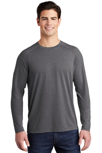 Sport-Tek ® PosiCharge ® Long Sleeve Tri-Blend Wicking Raglan Tee