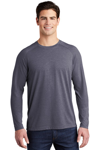 Sport-Tek ® PosiCharge ® Long Sleeve Tri-Blend Wicking Raglan Tee