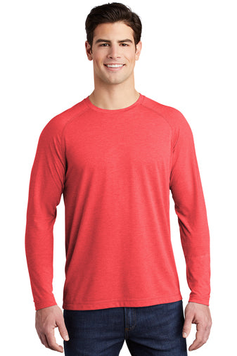 Sport-Tek ® PosiCharge ® Long Sleeve Tri-Blend Wicking Raglan Tee