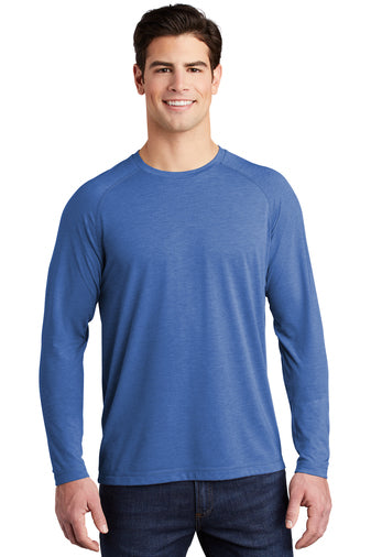 Sport-Tek ® PosiCharge ® Long Sleeve Tri-Blend Wicking Raglan Tee