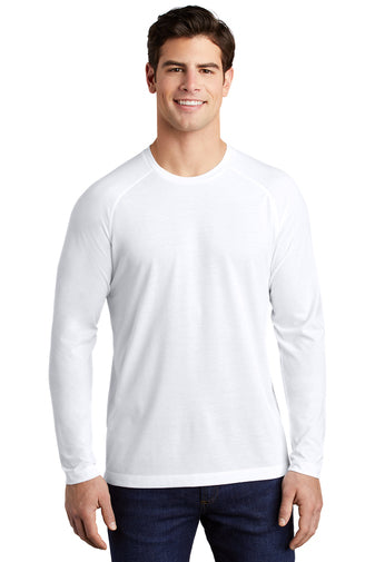 Sport-Tek ® PosiCharge ® Long Sleeve Tri-Blend Wicking Raglan Tee