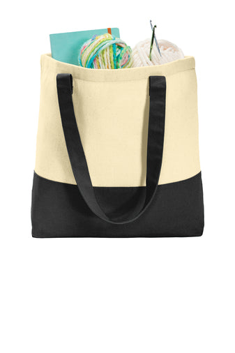 Port Authority® Colorblock Cotton Tote