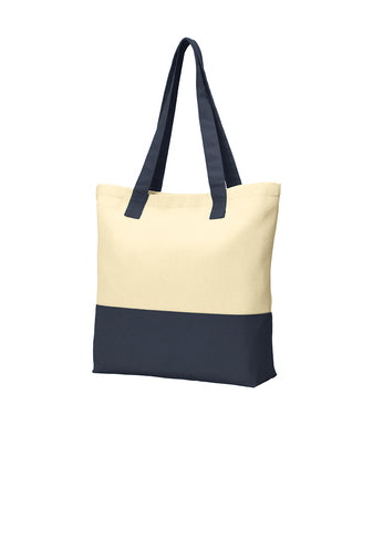 Port Authority® Colorblock Cotton Tote