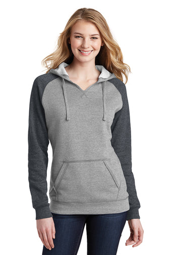 District ® Women’s Lightweight Fleece Raglan Hoodie