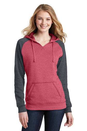 District ® Women’s Lightweight Fleece Raglan Hoodie