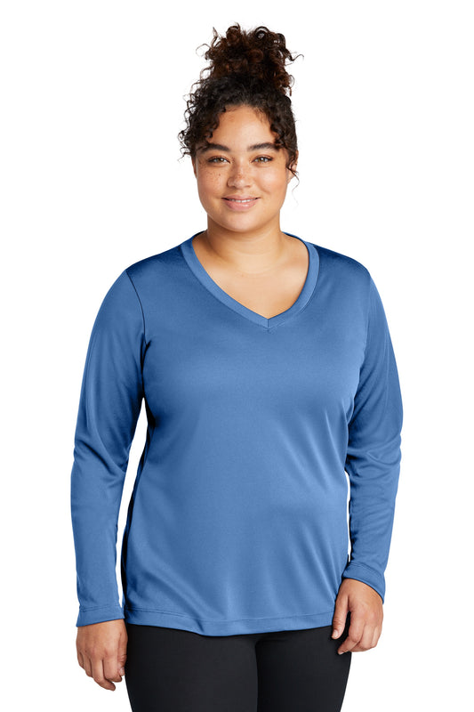 Sport-Tek® Ladies Long Sleeve PosiCharge® Competitor™ V-Neck Tee