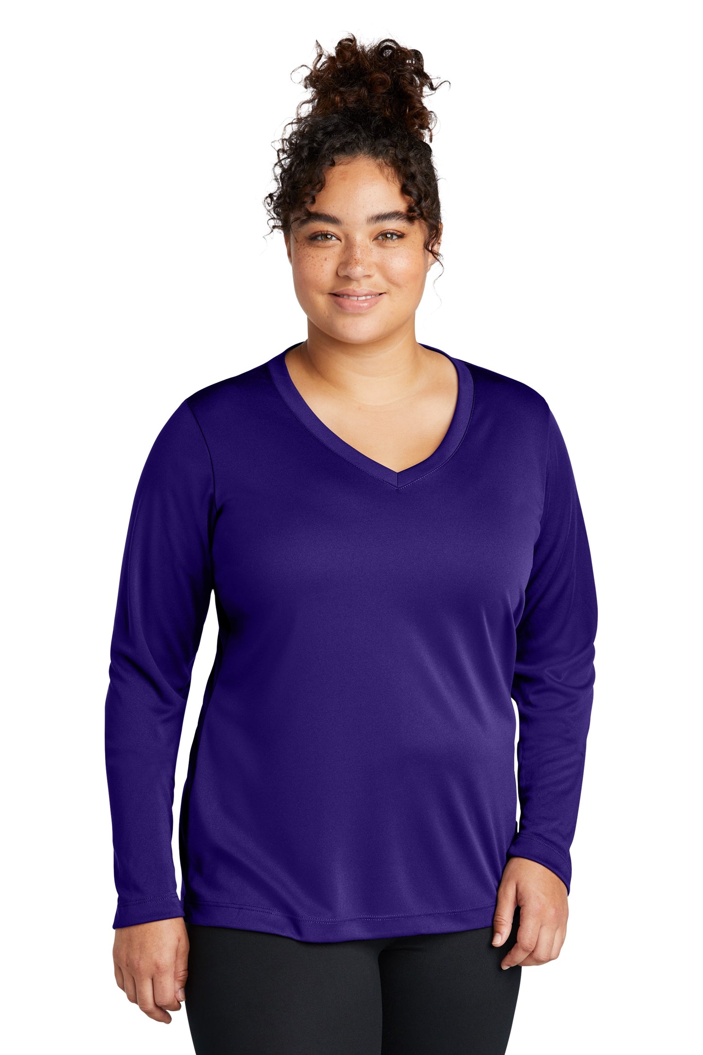 Sport-Tek® Ladies Long Sleeve PosiCharge® Competitor™ V-Neck Tee