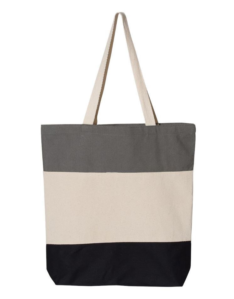 Q-Tees - 11L Tri-Color Tote - Q125900