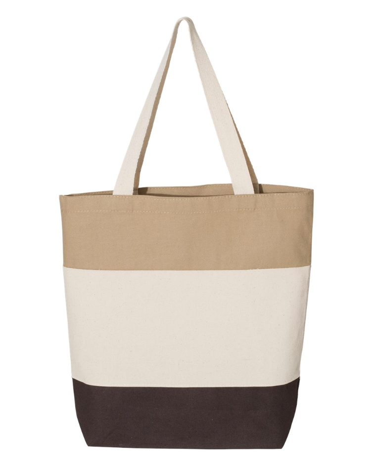 Q-Tees - 11L Tri-Color Tote - Q125900