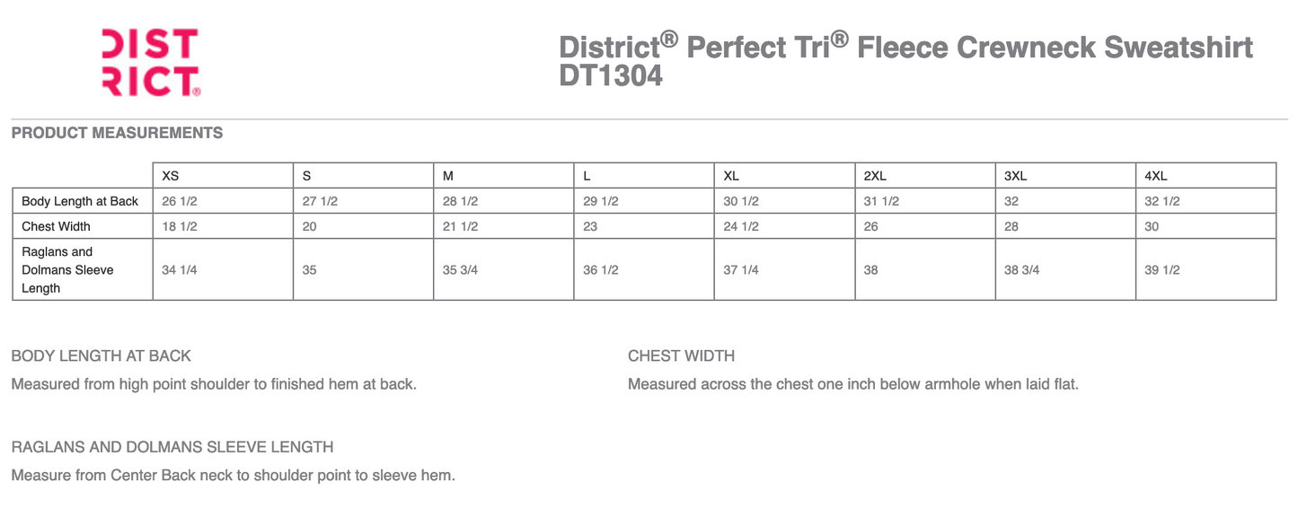 District® Perfect Tri® Fleece Crewneck Sweatshirt